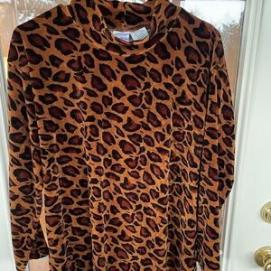 Jason Maxwell Animal Print Shirt in Orange and Black